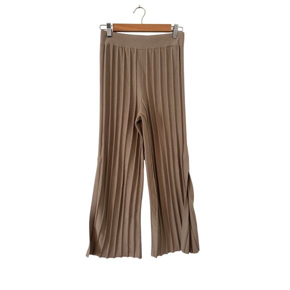 Theory Wide Ribbed Merino Wool Pants - Picture 2 of 6